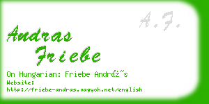 andras friebe business card